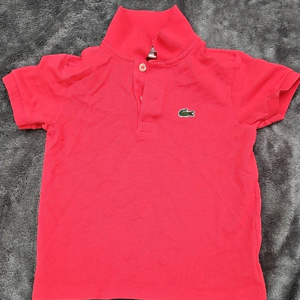 Lacoste Kids Polo Shirt - Bright Pink